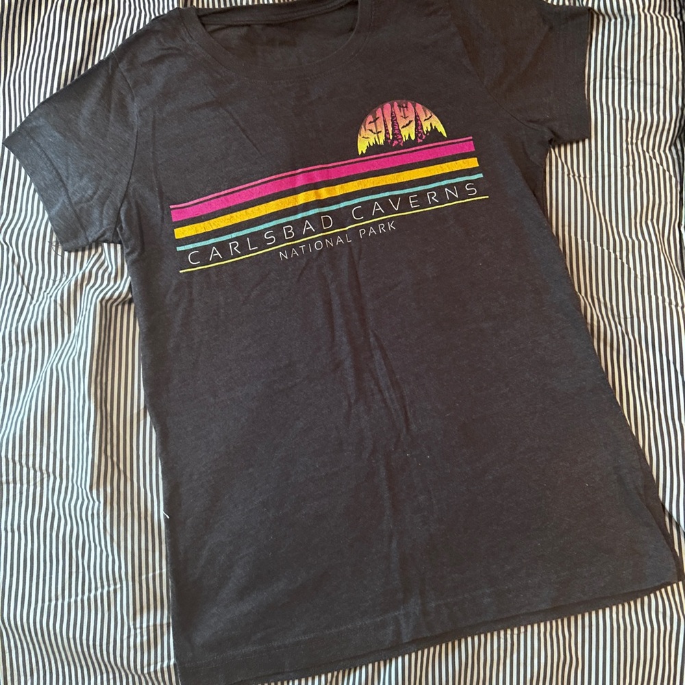 Carlsbad Caverns NP Blue Heather Short Sleeve Tee